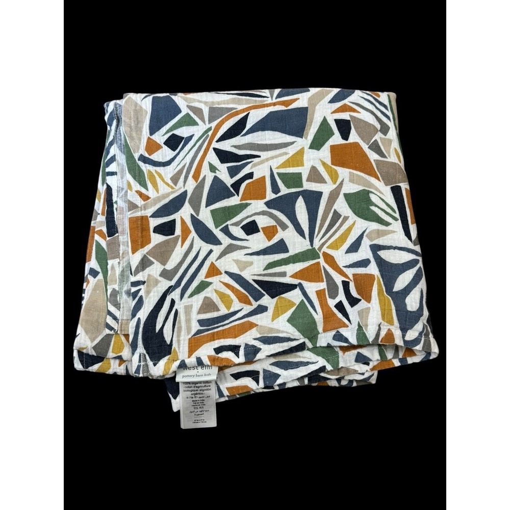 Pottery Barn Baby West Elm Organic Cotton Muslin Blanket